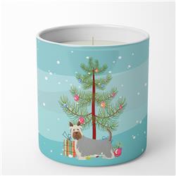 3.75 x 3.25 in. Unisex Australian Silky Terrier Christmas Tree 10 oz Decorative Soy Candle