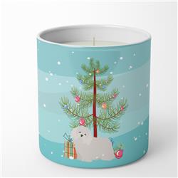 CK3448CDL 3.75 x 3.25 in. Unisex Coton de Tulear Christmas Tree 10 oz Decorative Soy Candle