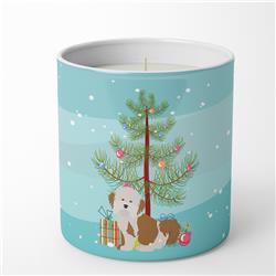 3.75 x 3.25 in. Unisex Havanese Christmas Tree 10 oz Decorative Soy Candle