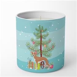 3.75 x 3.25 in. Unisex Italian Greyhound Christmas Tree 10 oz Decorative Soy Candle