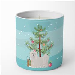 3.75 x 3.25 in. Unisex Maltese Christmas Tree 10 oz Decorative Soy Candle