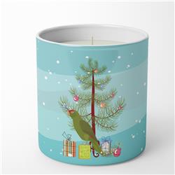 CK4496CDL 3.75 x 3.25 in. Unisex Amazon Parrot Merry Christmas 10 oz Decorative Soy Candle