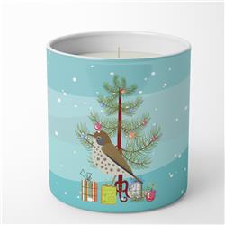3.75 x 3.25 in. Unisex Thrush Merry Christmas 10 oz Decorative Soy Candle