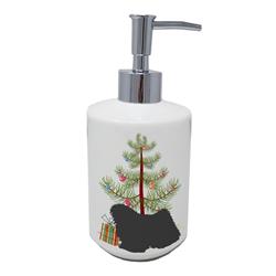 7 x 3.5 in. Unisex Puli Merry Christmas Tree Ceramic Soap Dispenser
