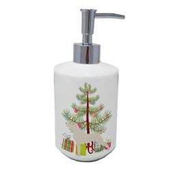BB2995SOAP 7 x 3.5 in. Unisex Anatolian Shepherd Merry Christmas Tree Ceramic Soap Dispenser