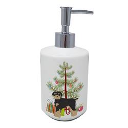 7 x 3.5 in. Unisex Schnoodle Christmas Tree Ceramic Soap Dispenser