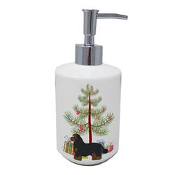 7 x 3.5 in. Unisex Shorkie No.1 Christmas Tree Ceramic Soap Dispenser