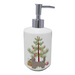 7 x 3.5 in. Unisex Doxiepoo Christmas Tree Ceramic Soap Dispenser