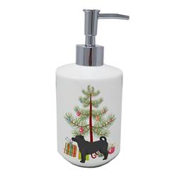 7 x 3.5 in. Unisex Balck Jug Christmas Tree Ceramic Soap Dispenser