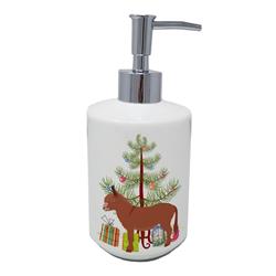 7 x 3.5 in. Unisex Irish Donkey Christmas Ceramic Soap Dispenser, Teal