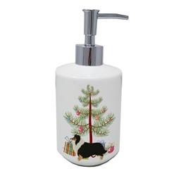 7 x 3.5 in. Unisex Collie Christmas Tree Ceramic Soap Dispenser