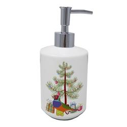 7 x 3.5 in. Unisex Amadina Merry Christmas Ceramic Soap Dispenser