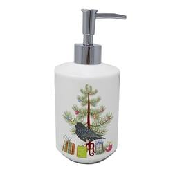7 x 3.5 in. Unisex Starling Merry Christmas Ceramic Soap Dispenser