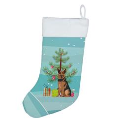18 x 13.5 in. Unisex German Shepherd Red Sable Christmas Christmas Stocking