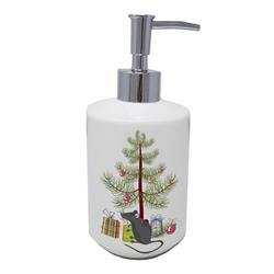 7 x 3.5 in. Unisex Satin Mouse Merry Christmas Ceramic Soap Dispenser
