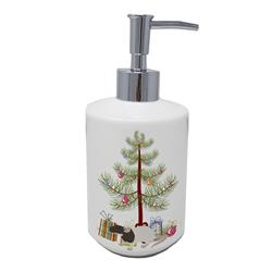 7 x 3.5 in. Unisex Dumbo Rat Merry Christmas Ceramic Soap Dispenser