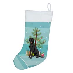 18 x 13.5 in. Unisex Doodle Black & Tan Christmas Christmas Stocking