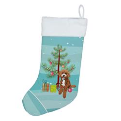 18 x 13.5 in. Unisex Doodle Red & White Christmas Christmas Stocking