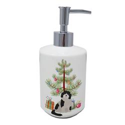 7 x 3.5 in. Unisex Cavachon No.3 Christmas Tree Ceramic Soap Dispenser