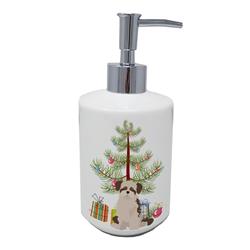 7 x 3.5 in. Unisex Shi Chi No.3 Christmas Tree Ceramic Soap Dispenser