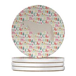 WDK2750RCS4 4 x 4 in. Unisex Paso Fino Horse Christmas Large Sandstone Coasters - Pack of 4