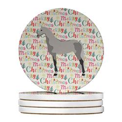 WDK2753RCS4 4 x 4 in. Unisex Orlov Trotter Horse Christmas Large Sandstone Coasters - Pack of 4
