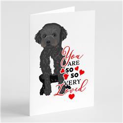 5 x 7 in. Unisex Doodle Black & White No.1 So Loved Greeting Cards & Envelopes - Pack of 8