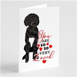 5 x 7 in. Unisex Doodle Black & White No.2 So Loved Greeting Cards & Envelopes - Pack of 8