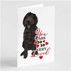 5 x 7 in. Unisex Doodle Chocolate No.1 So Loved Greeting Cards & Envelopes - Pack of 8