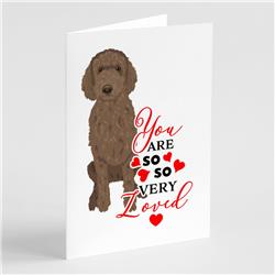 5 x 7 in. Unisex Doodle Chocolate No.2 So Loved Greeting Cards & Envelopes - Pack of 8