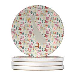 WDK2704RCS4 4 x 4 in. Unisex Bali Duck Christmas Large Sandstone Coasters - Pack of 4