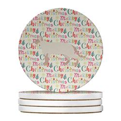 WDK2653RCS4 4 x 4 in. Unisex Tonkinese No.2 Cat Christmas Large Sandstone Coasters - Pack of 4
