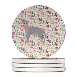 WDK2658RCS4 4 x 4 in. Unisex Ukrainian Levkoy Cat Christmas Large Sandstone Coasters - Pack of 4