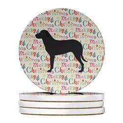 4 x 4 in. Unisex Majorca Shepherd Dog Large Sandstone Coasters, Multi Color - Pack of 4