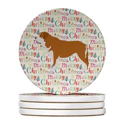 4 x 4 in. Unisex Mastin Epanol Spanish Mastiff Large Sandstone Coasters, Multi Color - Pack of 4