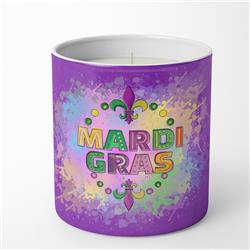 3.75 x 3.25 in. Unisex Mardi Gras 10 oz Decorative Soy Candle
