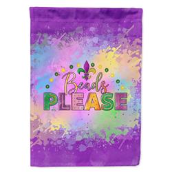 40 x 28 in. Unisex Beads Please Mardi Gras Canvas House Flag