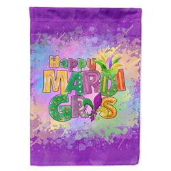 40 x 28 in. Unisex Happy Mardi Gras Canvas House Flag