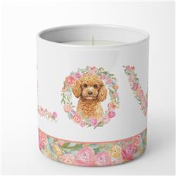 3.75 x 3.25 in. Unisex Poodle Love 10 oz Decorative Soy Candle