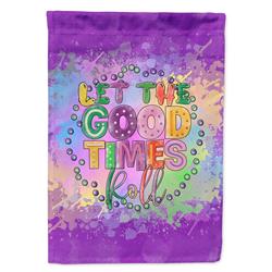 15.5 x 11.25 in. Unisex Let the Good Times Roll Mardi Gras Garden Flag