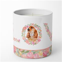 3.75 x 3.25 in. Unisex Cocker Spaniel Love 10 oz Decorative Soy Candle