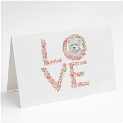 WDK4518GCA7P 5 x 7 in. Unisex Westie No.4 Love Greeting Cards & Envelopes - Pack of 8