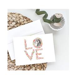 WDK4524GCA7P 5 x 7 in. Unisex Schnauzer No.3 Love Greeting Cards & Envelopes - Pack of 8