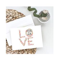 WDK4528GCA7P 5 x 7 in. Unisex Schnauzer No.6 Love Greeting Cards & Envelopes - Pack of 8