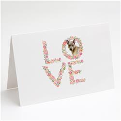 WDK4626GCA7P 5 x 7 in. Unisex Thai Ridgeback Love Greeting Cards & Envelopes - Pack of 8