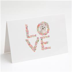 WDK4634GCA7P 5 x 7 in. Unisex Westie Love Greeting Cards & Envelopes - Pack of 8