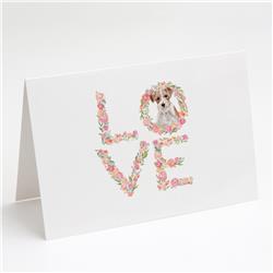 WDK4638GCA7P 5 x 7 in. Unisex Jack Russell Terrier Love Greeting Cards & Envelopes - Pack of 8