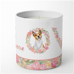 3.75 x 3.25 in. Unisex Basenji Love 10 oz Decorative Soy Candle