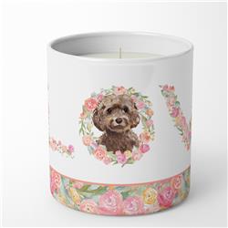 3.75 x 3.25 in. Unisex Brown Cockapoo Love 10 oz Decorative Soy Candle