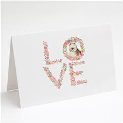 WDK4593GCA7P 5 x 7 in. Unisex Lakeland Terrier Love Greeting Cards & Envelopes - Pack of 8